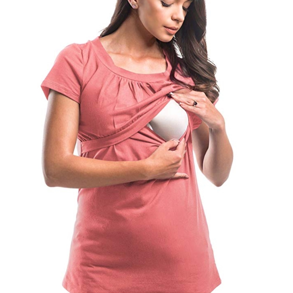 NEW Empire waist nursing breastfeeding t-shirt NWT